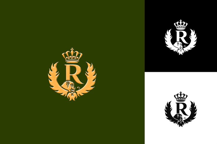PSD j8 letra r con estilo de diseño de logotipo con r en forma de ilustración diseños vectoriales de logotipo
