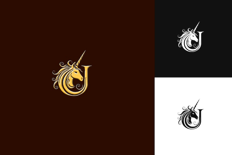 PSD j8 letra u con caligrafía estilo de diseño de logotipo con forma de u en ilustración diseños vectoriales de logotipo