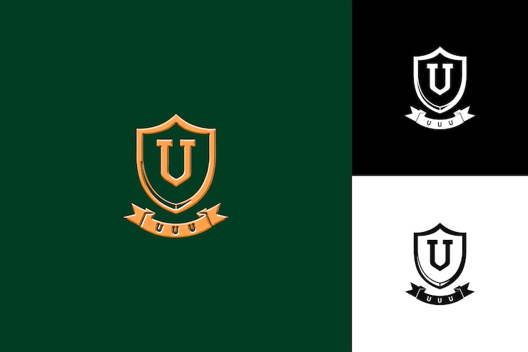PSD j8 letra u con estilo de diseño de logotipo con u en forma de ilustración diseños vectoriales de logotipo