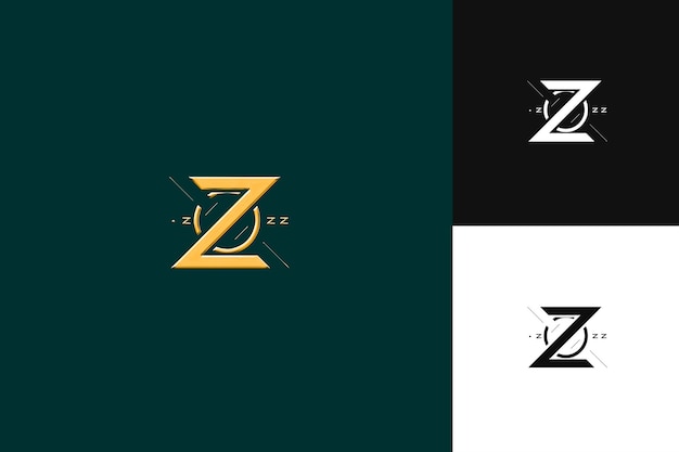J8 Letra Z con estilo de diseño de logotipo abstracto con Z en forma de ilustración Diseños vectoriales de logotipo