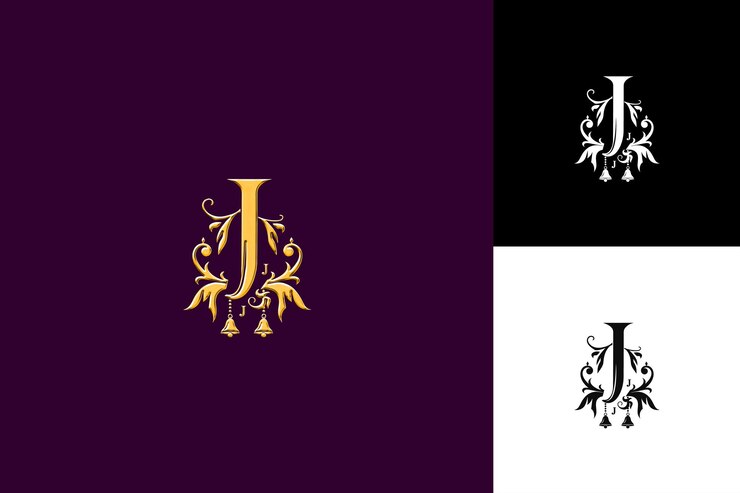 PSD j8 lettera j con stencil logo design style con j a forma di illustrazione logo vector designs