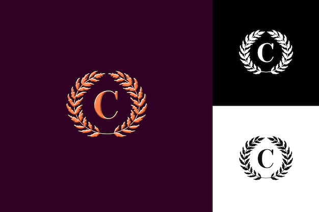 J8 Logo de la letra C con vibración imperial Estilo de la marca de la letra del logotipo Ilustración de Desi Diseños vectoriales del logotipo