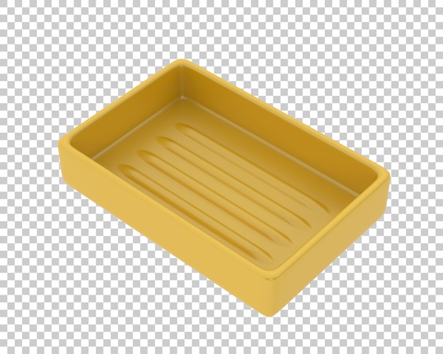 Jabonera sobre fondo transparente Ilustración de renderizado 3d