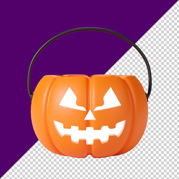 Jack O Lantern Kürbis isoliert 3D-Render