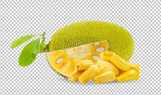 Jackfruit aislado en capa alfa