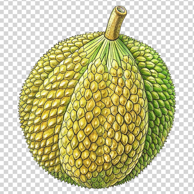 PSD jackfruit isolé sur un fond transparent