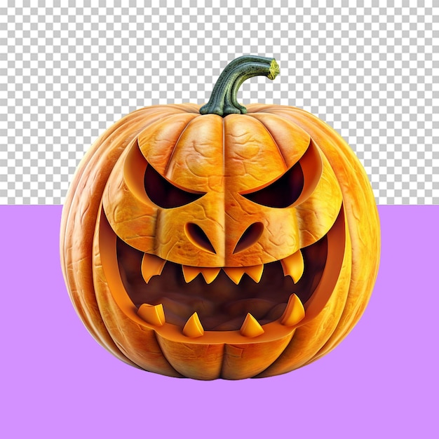 Jackolantern objeto aislado fondo transparente