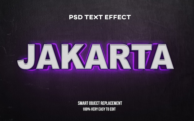 Jakarta glow text effekt