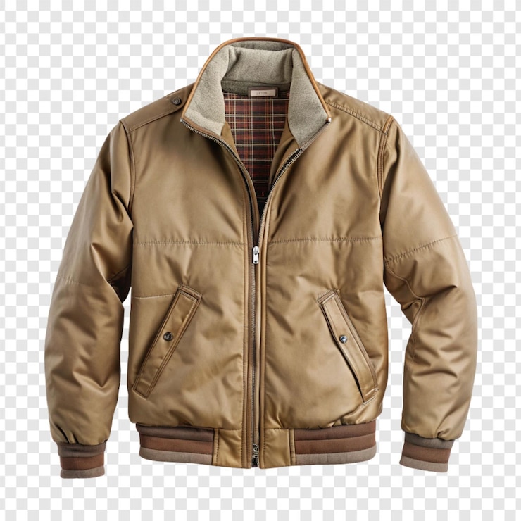 PSD jaket terisolasi pada latar belakang transparan