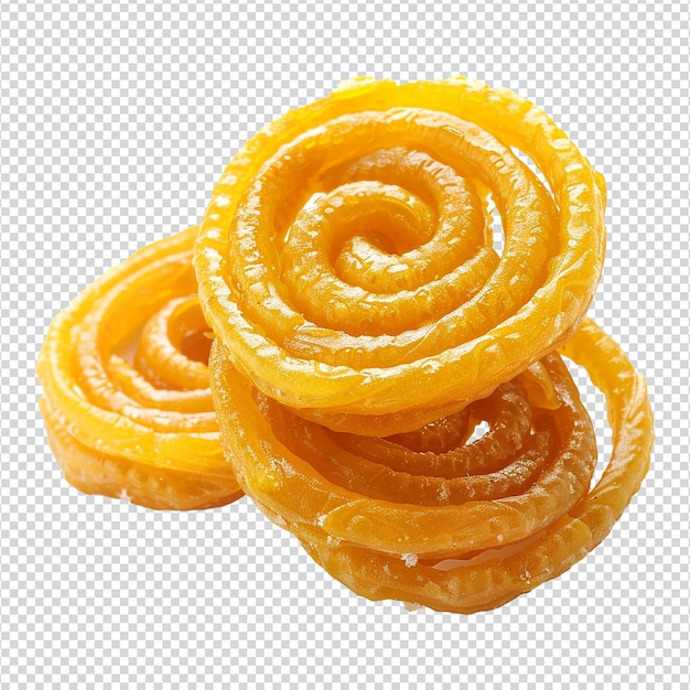 Jalebi aislado en un fondo transparente png