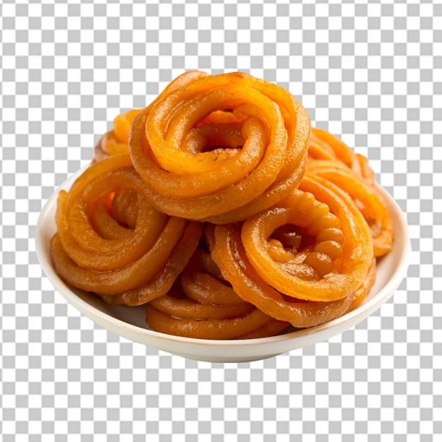 PSD jalebi auf weißem hintergrund