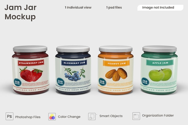 Jam Jar Mockup