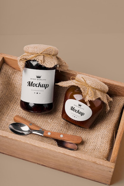 Jam vecchio modello di packaging design