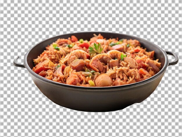 Jambalaya Isolé Sur Fond Blanc