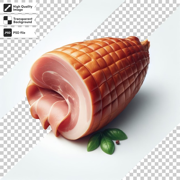 Jambon De Porc Fumé Psd Seul Sur Fond Transparent Avec Couche De Masque Modifiable