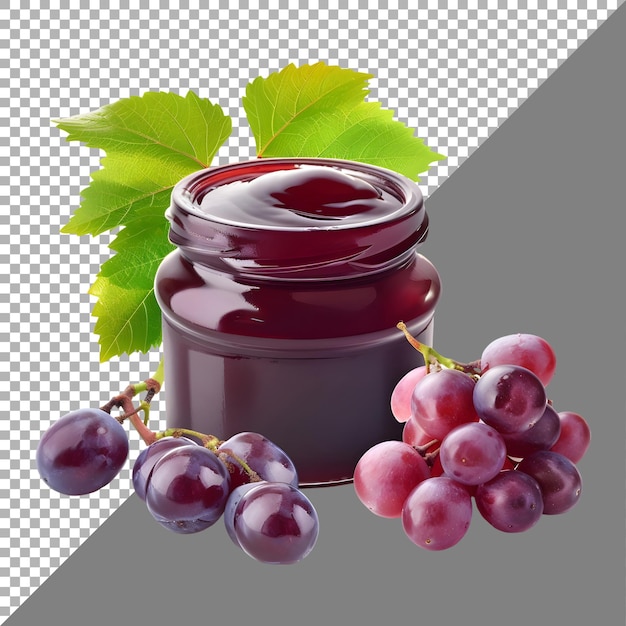 Jamun Fruit Jam en un fondo transparente generado por Ai