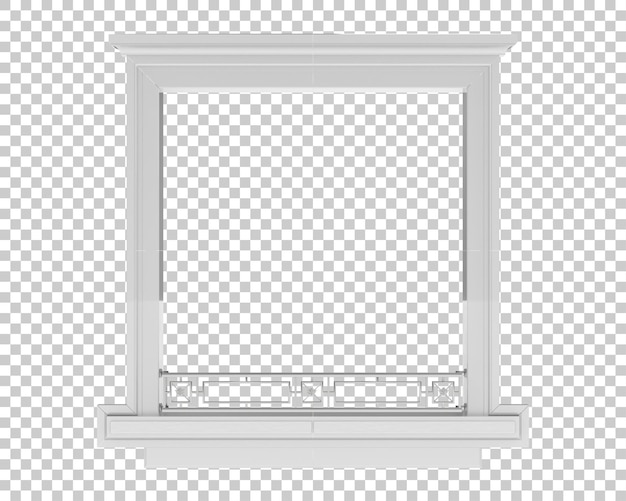 PSD janela isolada em fundo transparente ilustração de renderização 3d