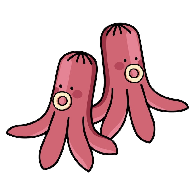 Japanische Lebensmittelillustration isoliert