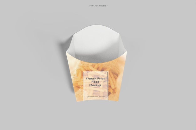 Japanische pommes frites food mockup