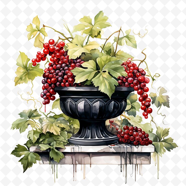 PSD jardín de naturaleza encantadora de png jardín acuarela jardín clipart diseño de camiseta adhesivo sobre fondo blanco