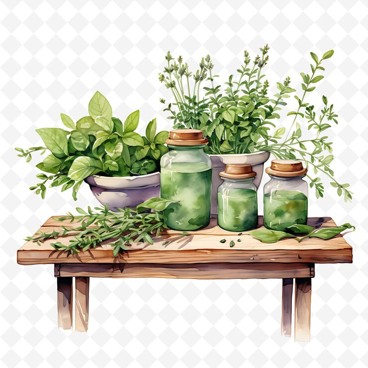 PSD jardín de naturaleza encantadora de png jardín acuarela jardín clipart diseño de camiseta adhesivo sobre fondo blanco