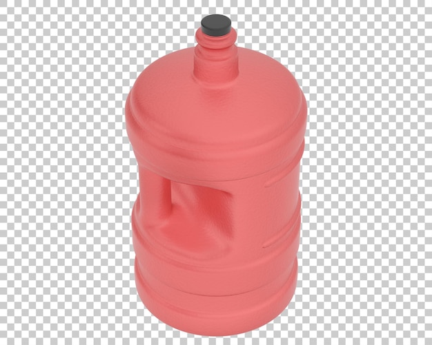 PSD jarra de agua en la ilustración de renderizado 3d de fondo transparente