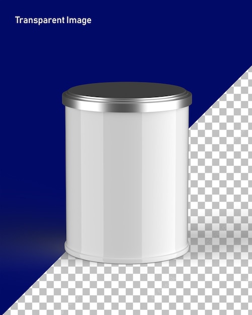Jarra de energía de leche sobre fondo transparente