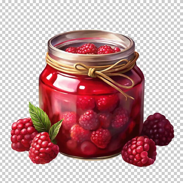 PSD jarre à confiture de fraises