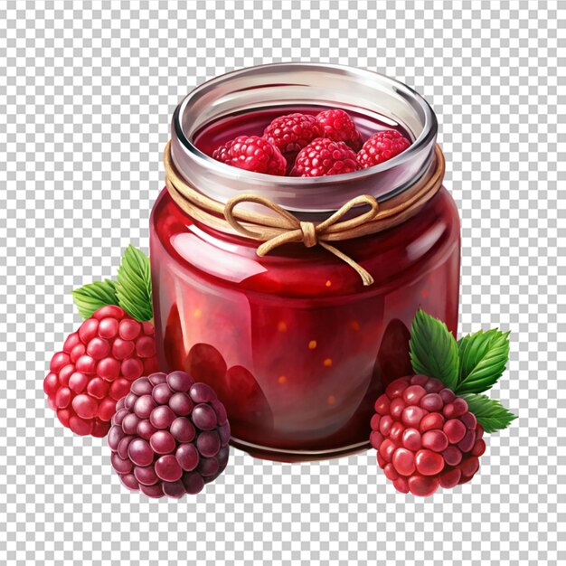 PSD jarre à confiture de fraises