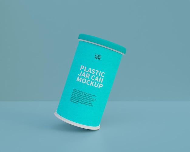JARRO DE ALIMENTOS LATA MOCKUP MOCKUP DE RECIPIENTE DE ALIMENTOS