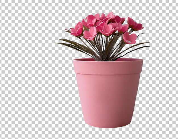 PSD jarro de planta rosa para decoração doméstica