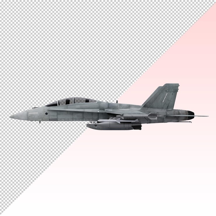 PSD jato de combate hornet isolado