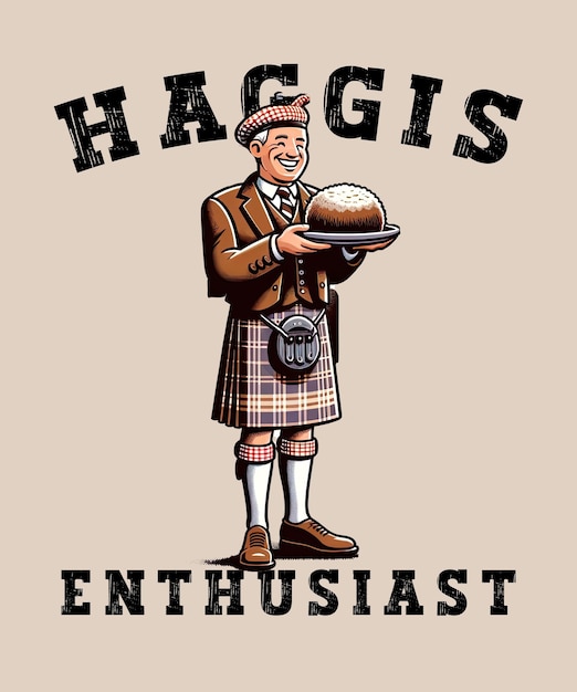 PSD je suis fier de haggis aficionado tee