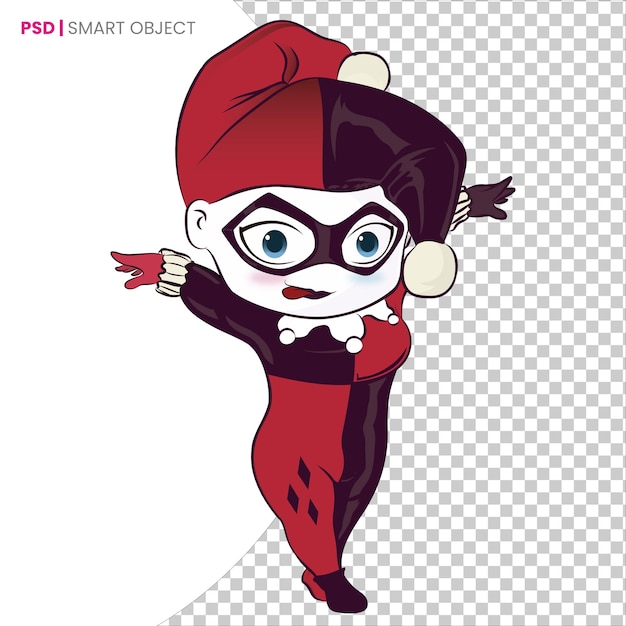 PSD je suis harley quinn chibi.