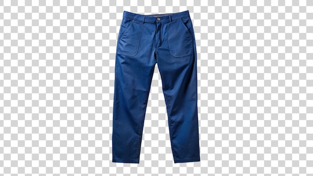 PSD jeans azules aislados sobre un fondo transparente