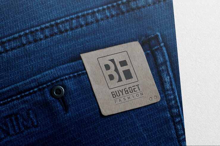 Jeans con logo mockup