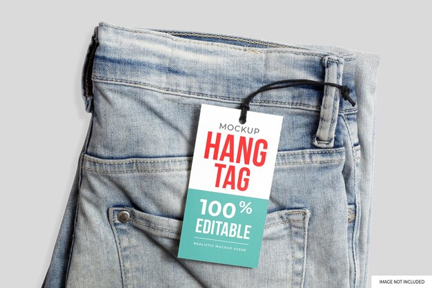 PSD jeans-hang-tag-modell