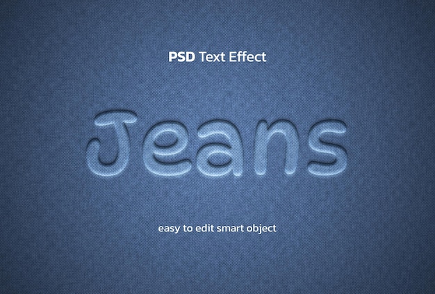 Jeans text style effect
