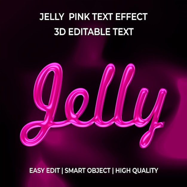 Jelly 3d-texteffekt-hype