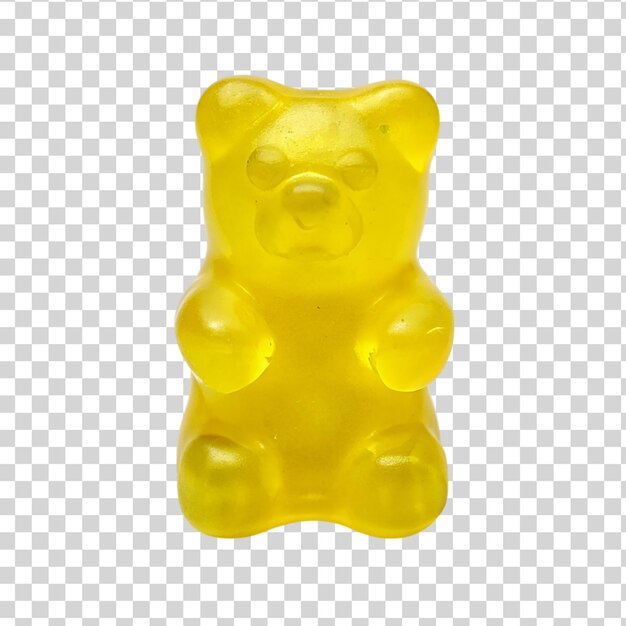 PSD jelly bear isolé sur un fond transparent