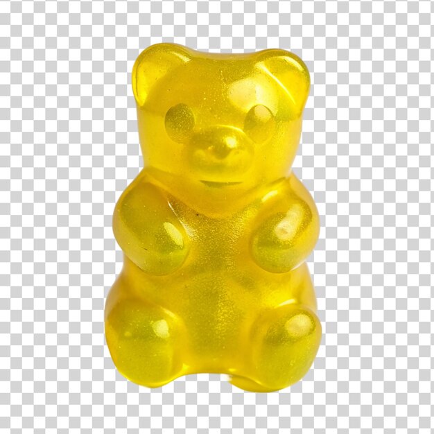 PSD jelly bear isolé sur un fond transparent