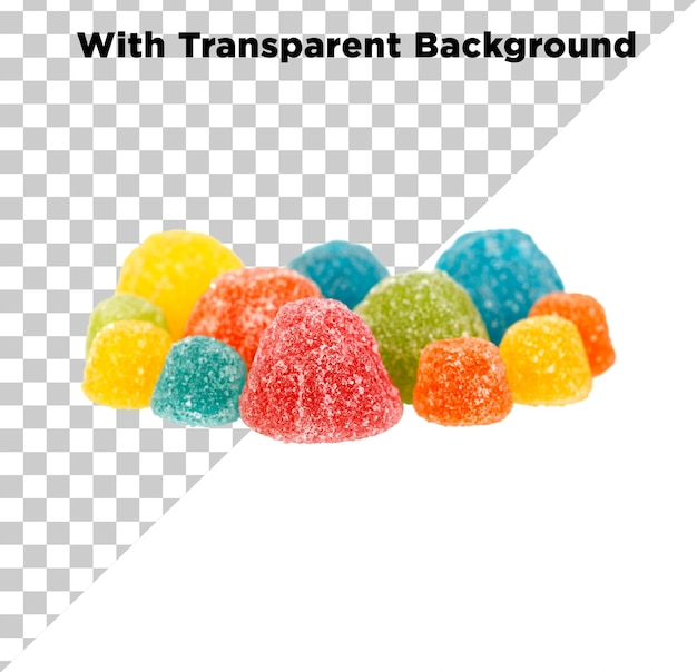 Jelly colorate PNG PSD sfondo trasparente