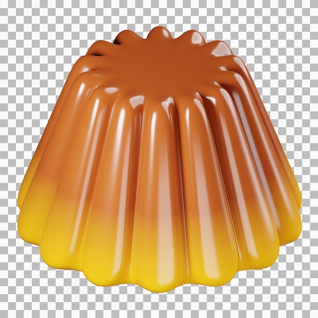 Jelly pudding 3d-illustration jelly pudding 3d-symbol