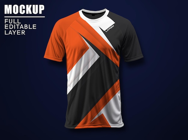 Jersey Sport e Giochi arancione nero bianco