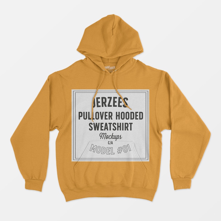 PSD jerzees sudadera con capucha maqueta 01