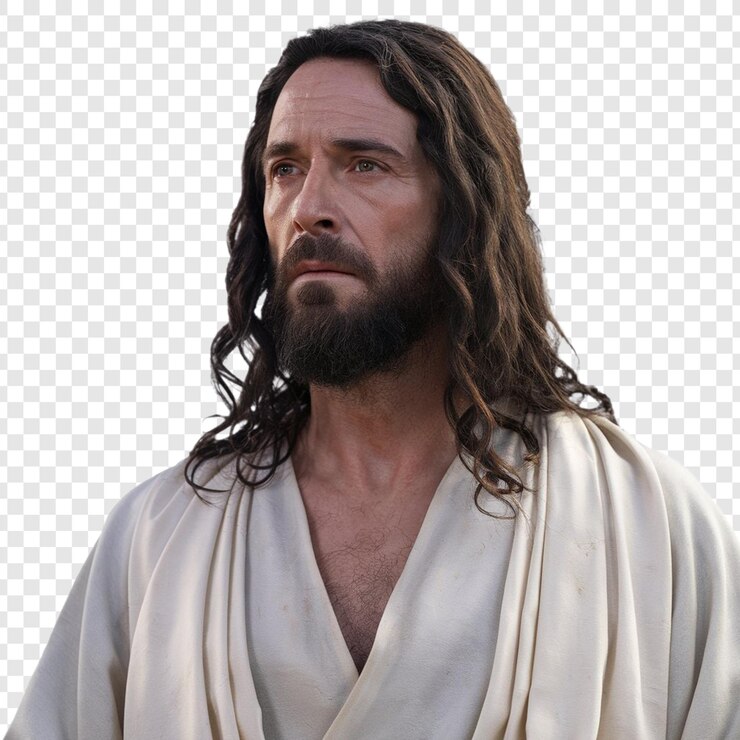 PSD jesus isolado em fundo branco