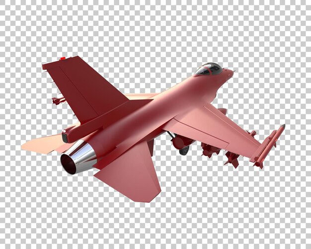 PSD jet de chasse isolé sur le fond illustration de rendu 3d