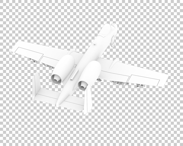 Jet da combattimento isolato su sfondo trasparente 3d rendering illustrazione