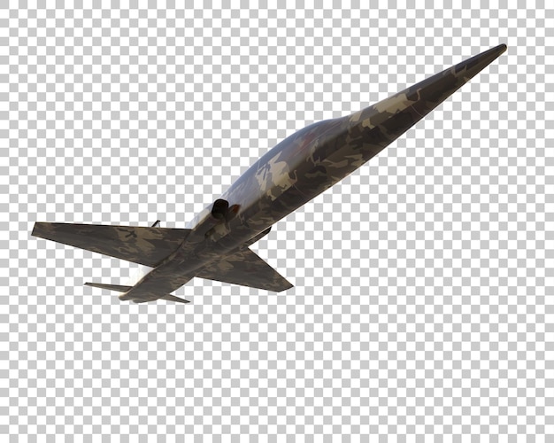 Jet da combattimento isolato sullo sfondo illustrazione di rendering 3D