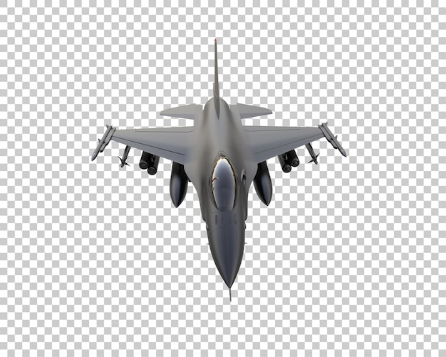 Jet da combattimento isolato sullo sfondo illustrazione di rendering 3D
